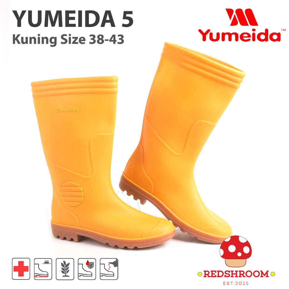 Jual Sepatu Boot Tinggi Yumeida 5 Kuning APD Kontruksi Proyek ...