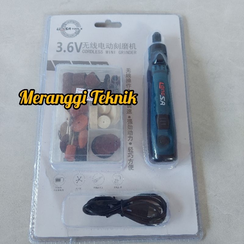 Jual id2398 Bor mini grinder gerinder set cordless mini drill tuner ...