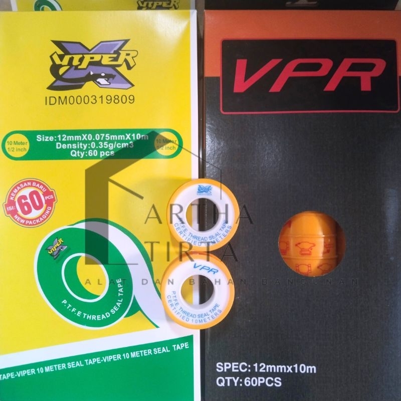 Jual SEALTAPE VIPER VPR ASLI / SELOTIP / SELTIP KRAN TBA 10M VIPER ...