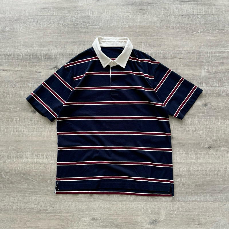 Jual Rugger Polo Shirt Short Sleeve Striped Uniqlo Shopee Indonesia