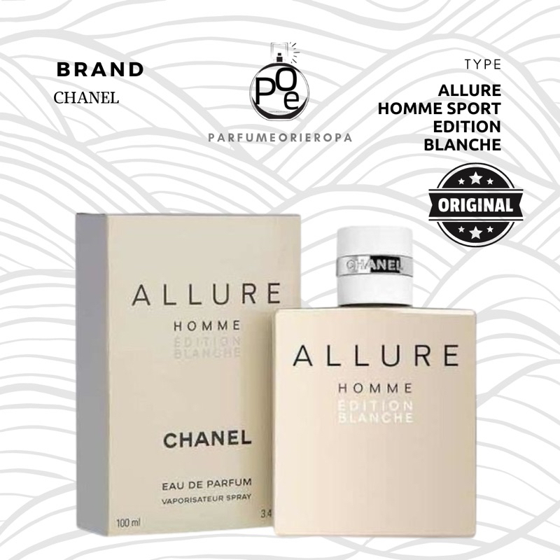 Parfum Pria Chanel Allure homme edition Blanche Original 100ml BOX SEAL  100ml full size Parfume tahan lama minyak wangi cowok aroma woody fresh
