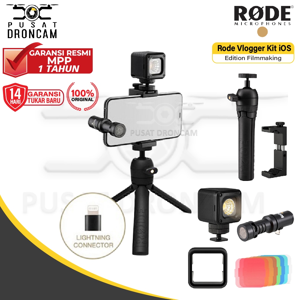 Jual Rode Vlogger Kit iOS Edition Filmmaking Kit For iPHONE Lightning ...