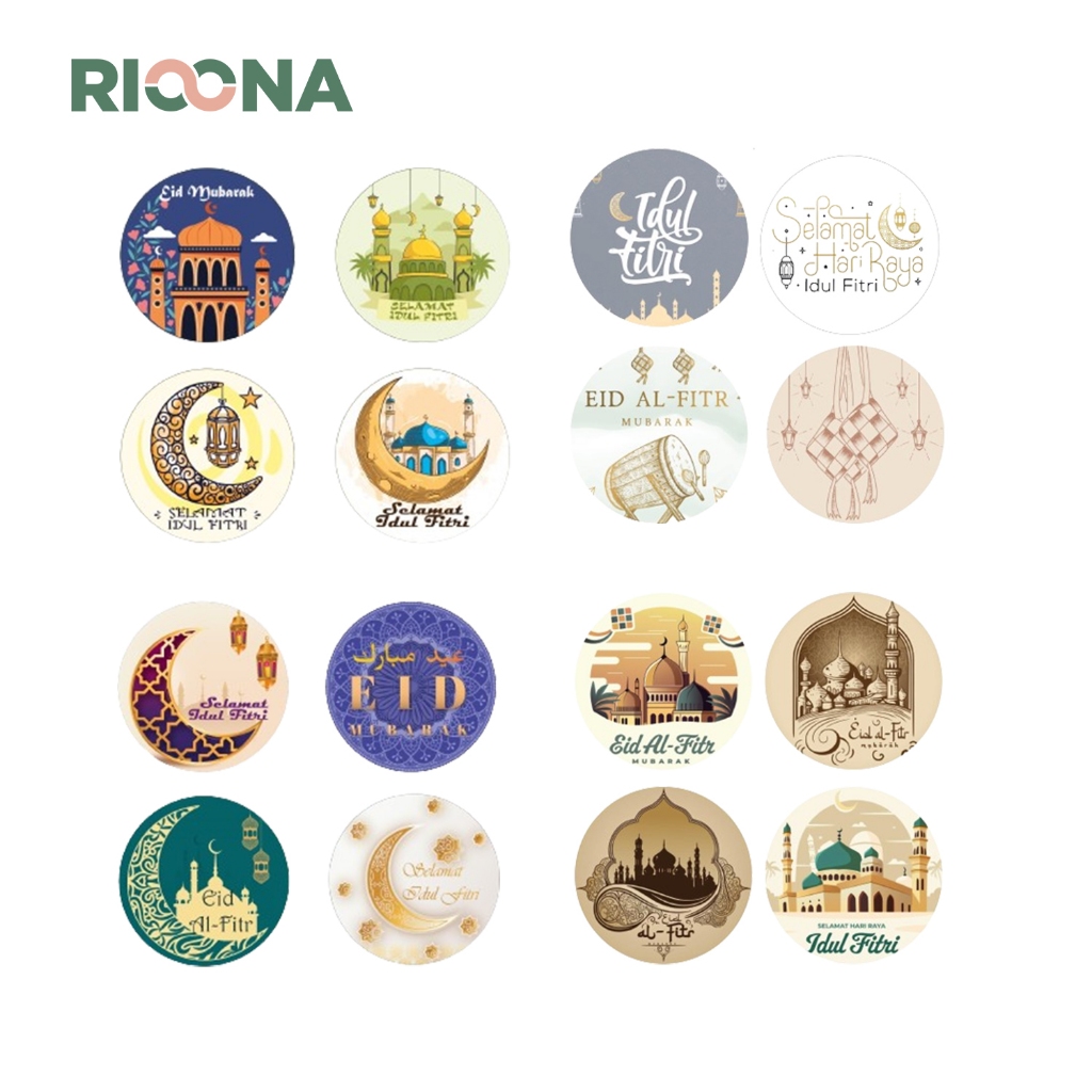 Jual 500pcs Stiker Label Lebaran Stiker Label Idul Fitri | Shopee Indonesia