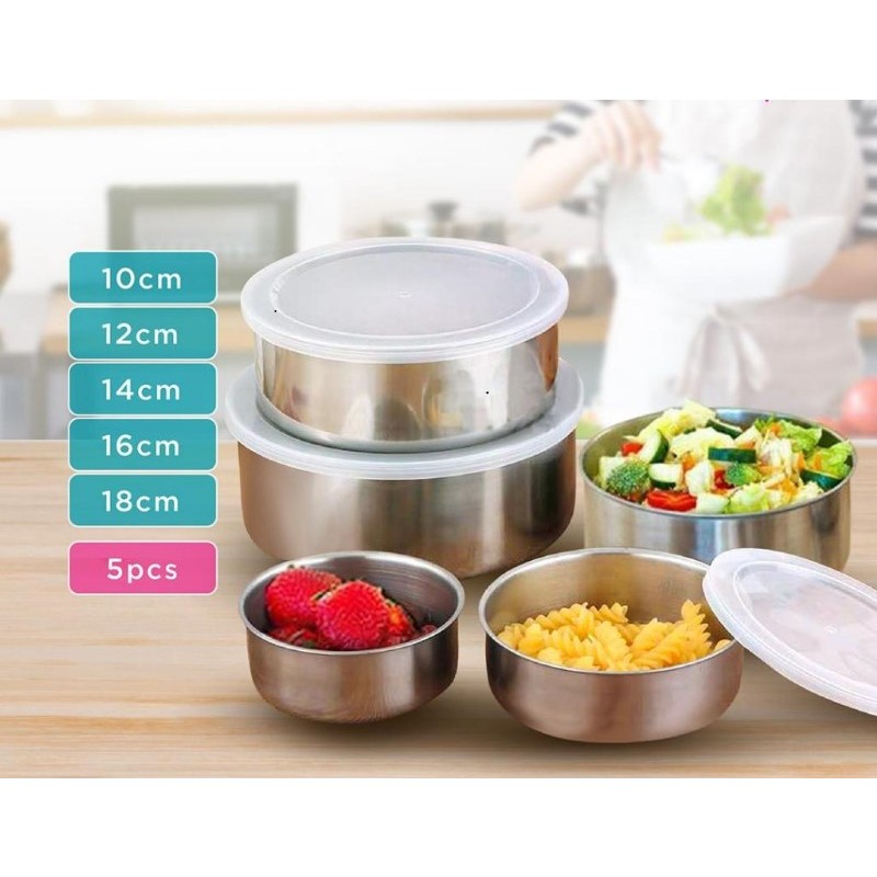 Jual RANTANG 5 SUSUN STAINLESS STEEL/TEMPAT MAKAN 5 IN 1 | Shopee Indonesia