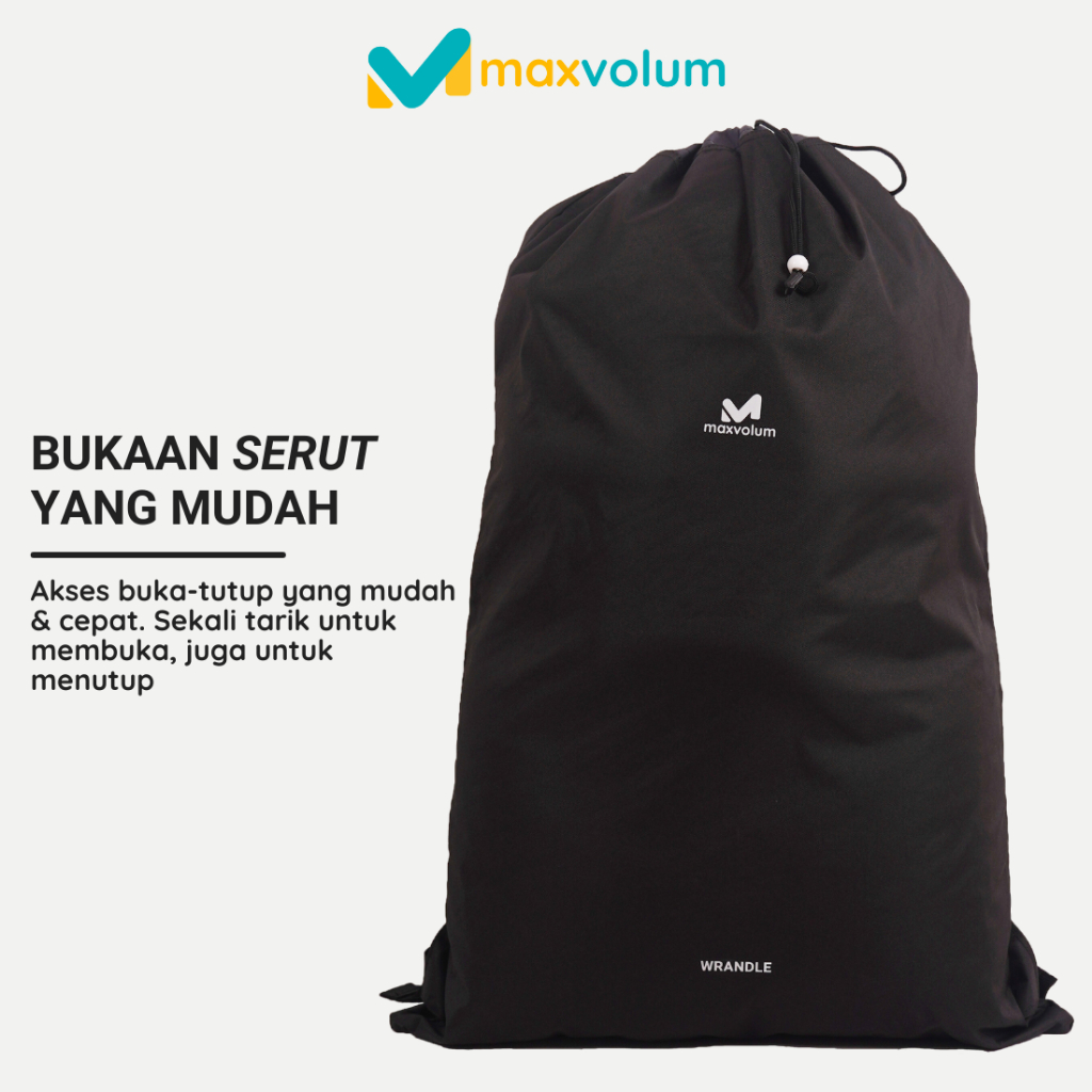 Jual MAXVOLUM Wrandle Tas Karung Serut | Sackbag | Tas Barang | Tas ...