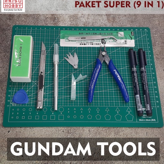 Jual Super Murah Paket Super 9 in 1 Gundam Tools Rakit Gunpla Tool Kit