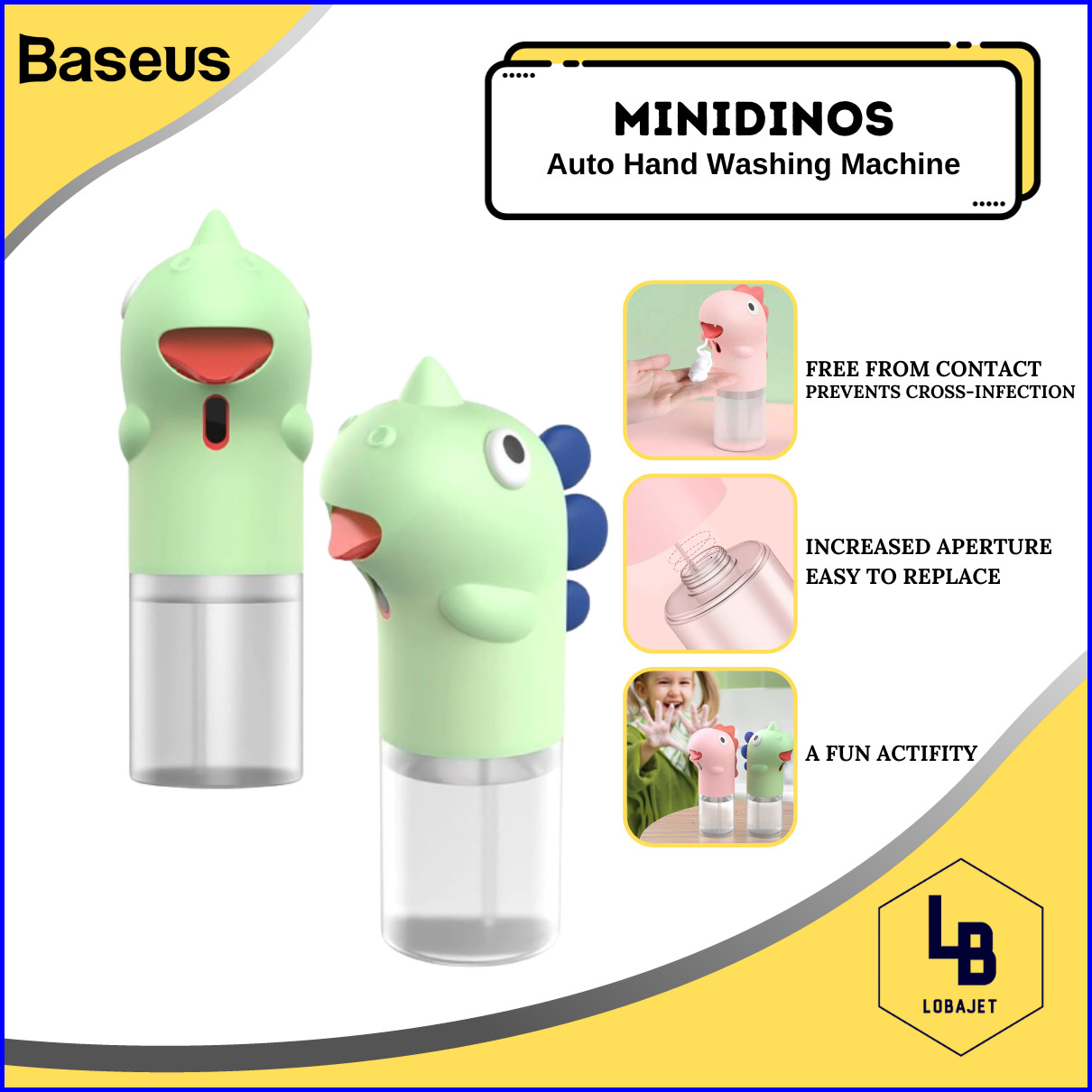 Jual BASEUS Minidinos Auto Hand Washing Machine ACXSJ-C | Shopee Indonesia