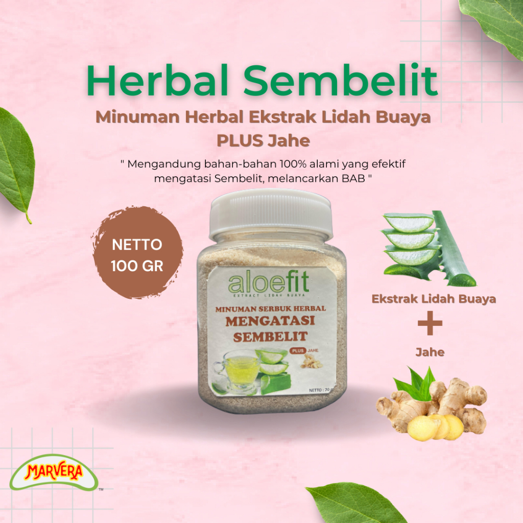 Jual Lidah Buaya Aloevera Aloe vera Serbuk Bubuk Instan Herbal Alami
