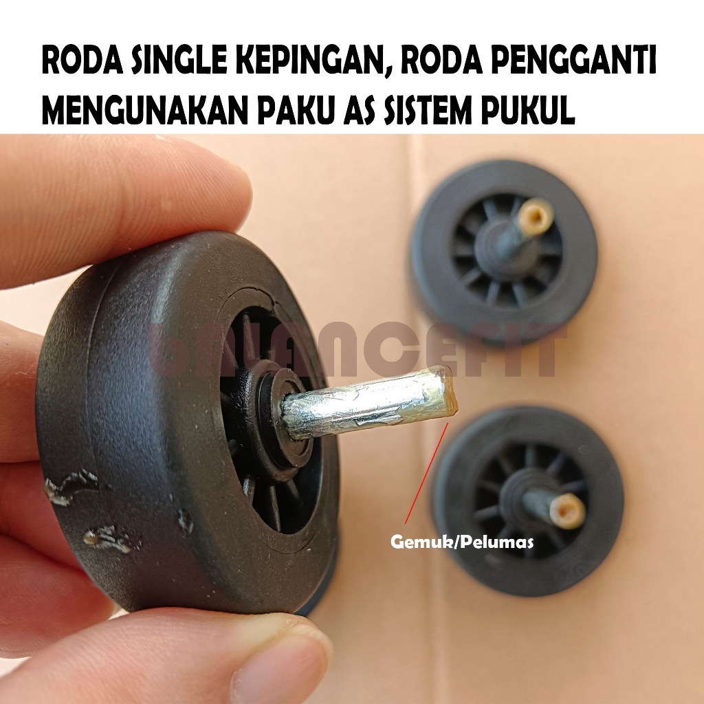 Jual Roda Koper Pengganti | Roda Single RODA PUTAR 360° diameter 48mm ...