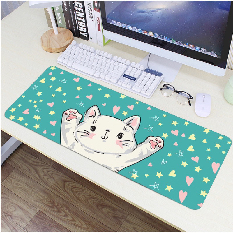 Jual Ori Icupplier Premium Mouse Pad Gaming 80x30cm Ketebalan 3mm Motif Kartun Lucu Waterproof 2306