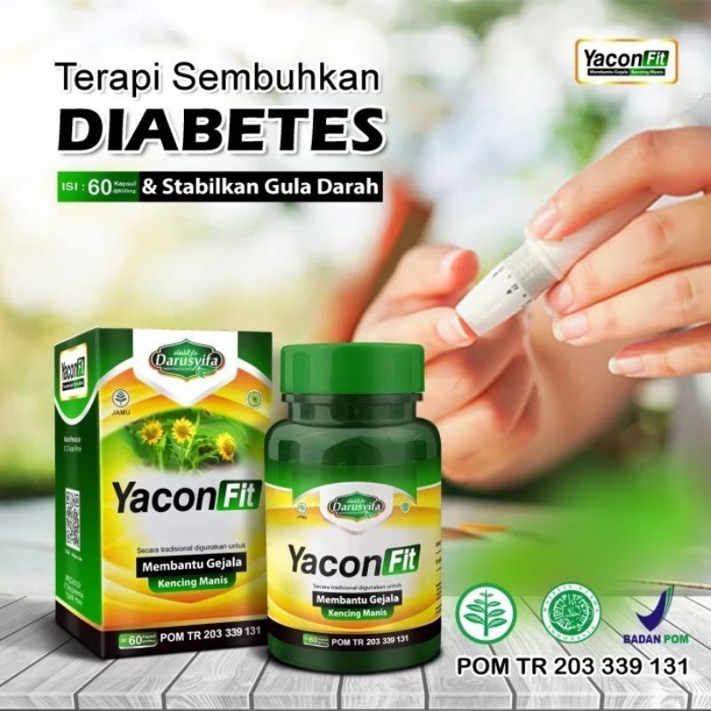 Jual YACONFIT Kapsul Insulin Obat Diabetes Obat Gula Yakon Yacon Kapsul ...