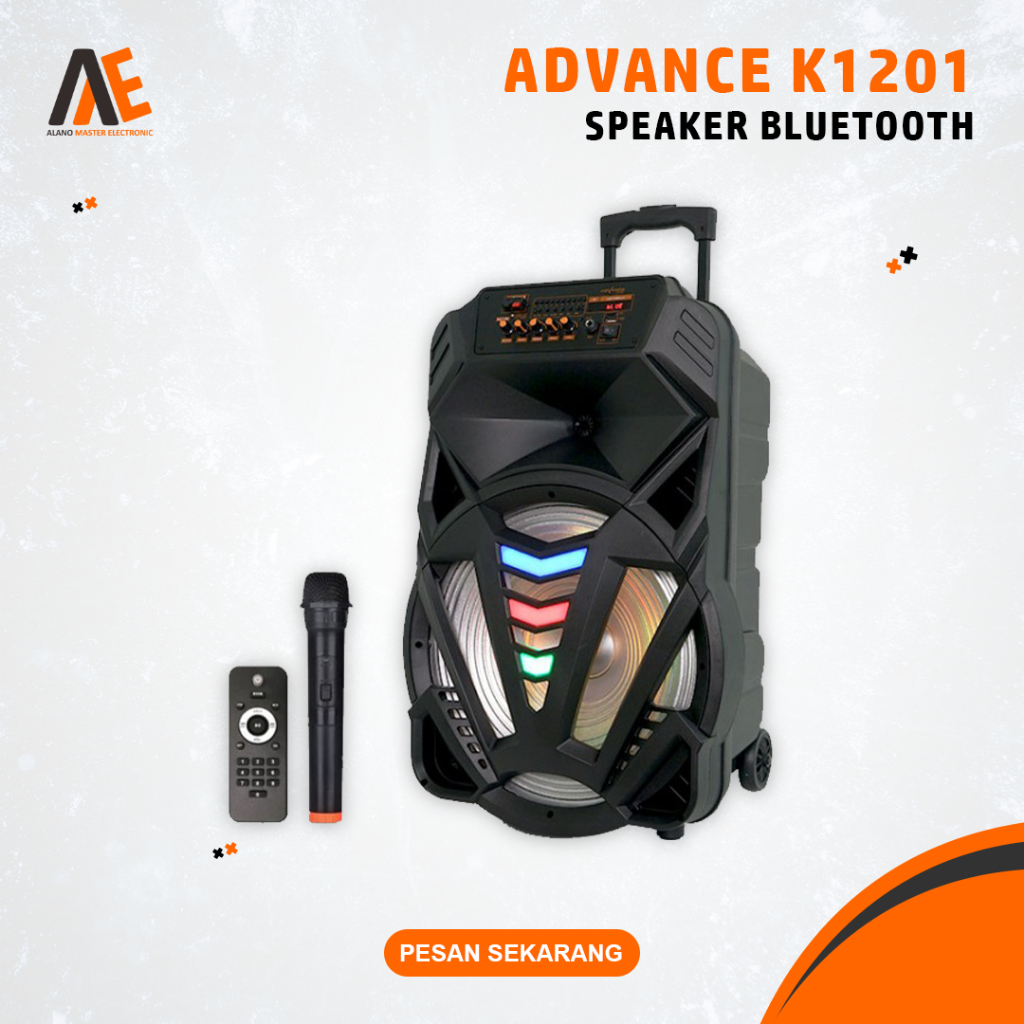 Jual Speaker Aktif Bluetooth Advance K1201 Karaoke Komputer Pc Laptop