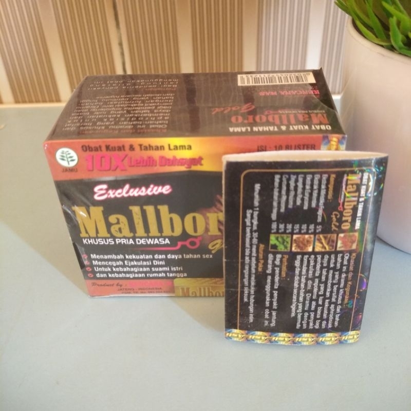 Jual Kapsul Mallboro Gold Stamina Khusus Pria Dewasa Obat Kuat Obat Tahan Lama 1 Box Isi 10 