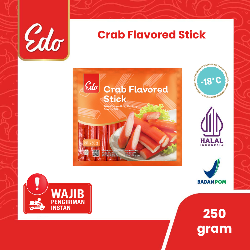 Jual Edo Crab Flavoured Stick 250 Gr | Shopee Indonesia