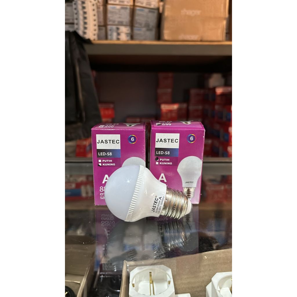 Bohlam LED 5W JASTEC S8-A LAMPU LED BULB MURAH 5 W 5 WATT PUTIH KUNING