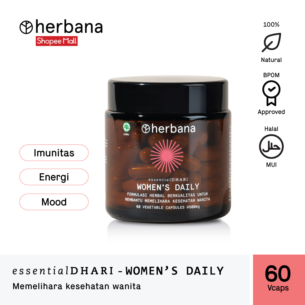 Jual Herbana Women's Daily Suplemen Herbal Kesehatan Wanita 60