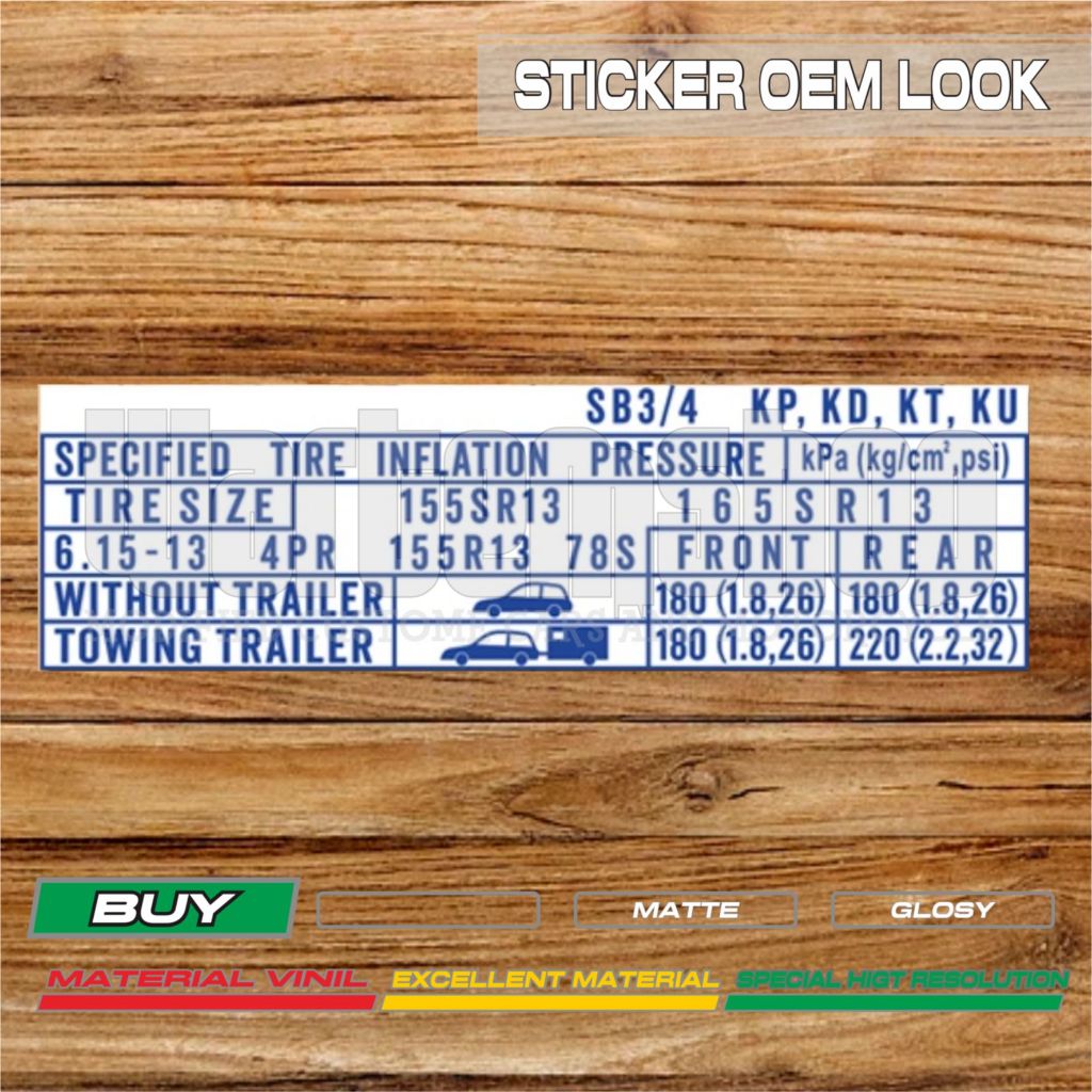 Jual Stiker car Tire Inflation | Shopee Indonesia
