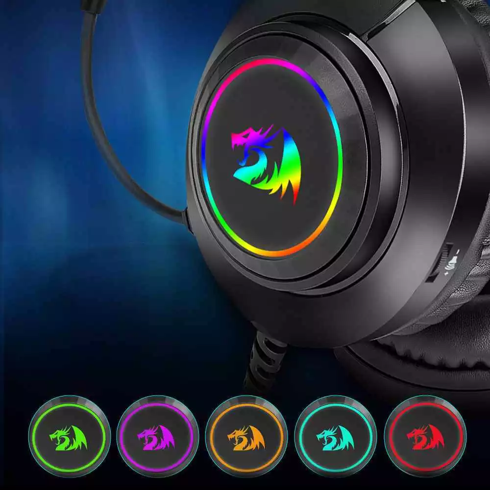 Redragon Gaming Headphone RGB AUX HYLAS - H260RGB
