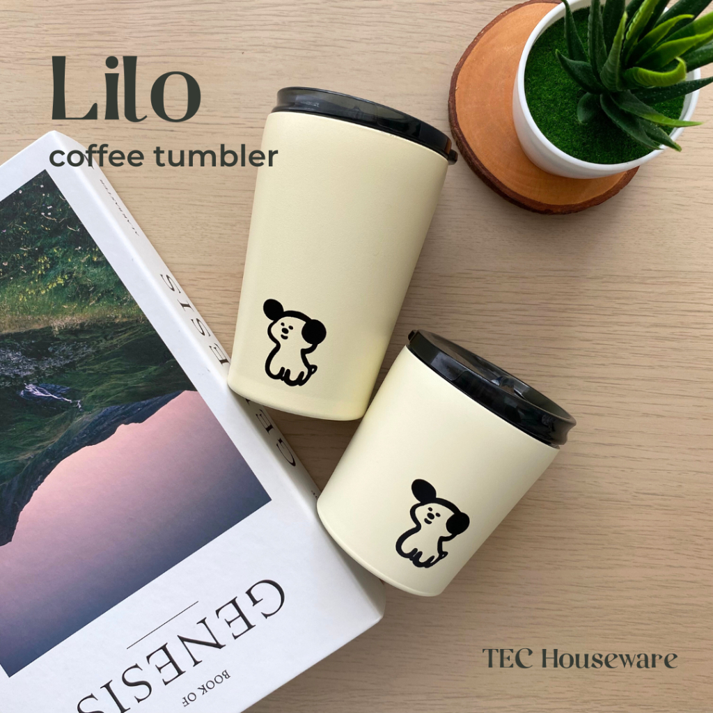 Jual 【TEC】 LILO Ivory Stainless Steel Tumblr Coffee Tea 240ml 360ml ...