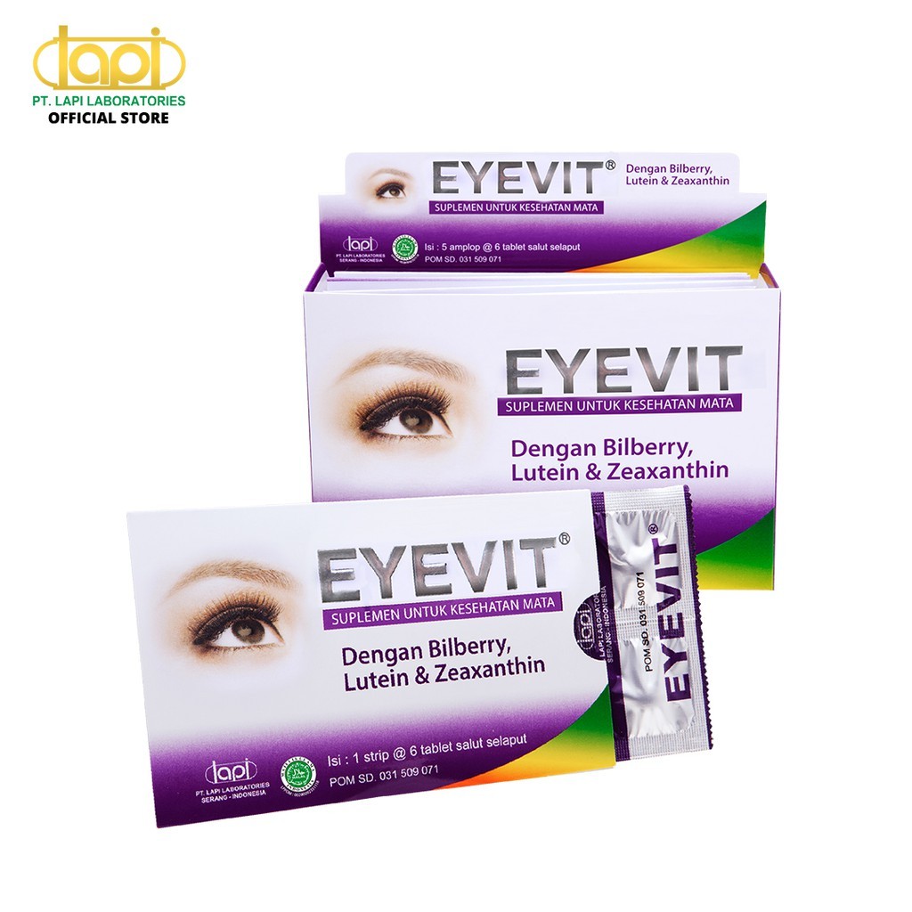 Jual EYEVIT Tablet - Box isi 5 Strip @ 6 Tablet, Total 30 Tablet ...