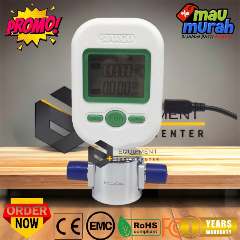 Jual Flow Meter Gas MF5708 Air Flowmeter Tester Digital Oxygen Nitrogen ...