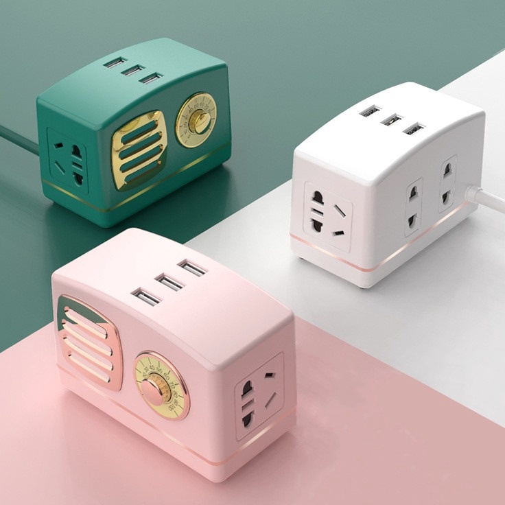 Jual MULTI FUNCTION ELECTRONIC SOCKET RETRO SOCKET USB ROW PLUG MINI ...