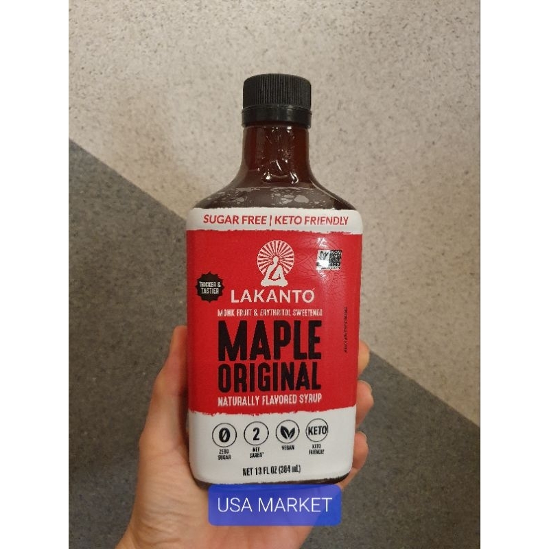 Jual Lakanto Monkfruit Sweetened Maple Flavored Syrup 384 ml Shopee