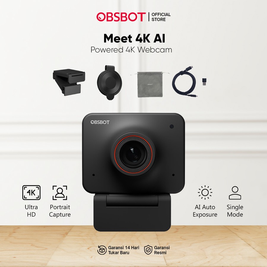Jual OBSBOT Meet 4K AI-Powered 4K Webcam | Shopee Indonesia
