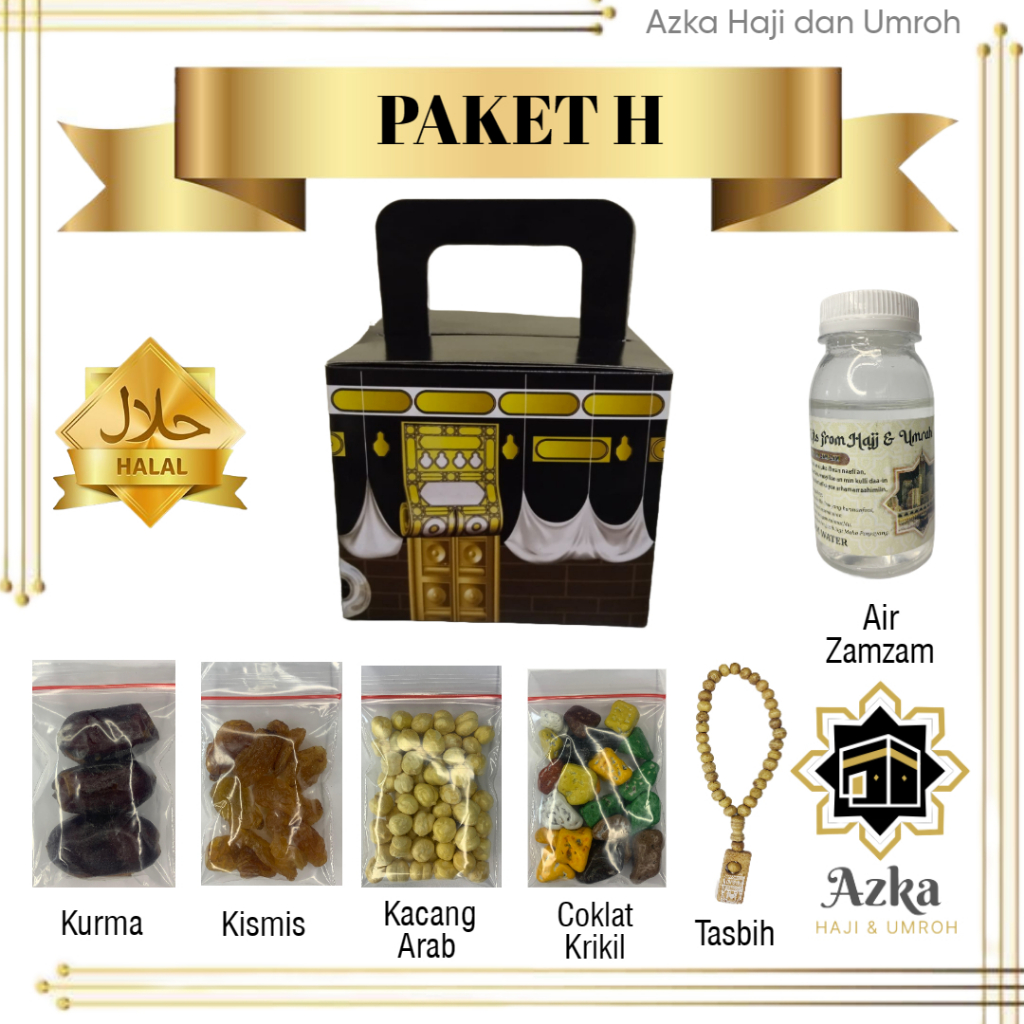 Jual PAKET OLEH OLEH HAJI DAN UMROH DUS BOX KABAH HITAM / HAMPERS ...