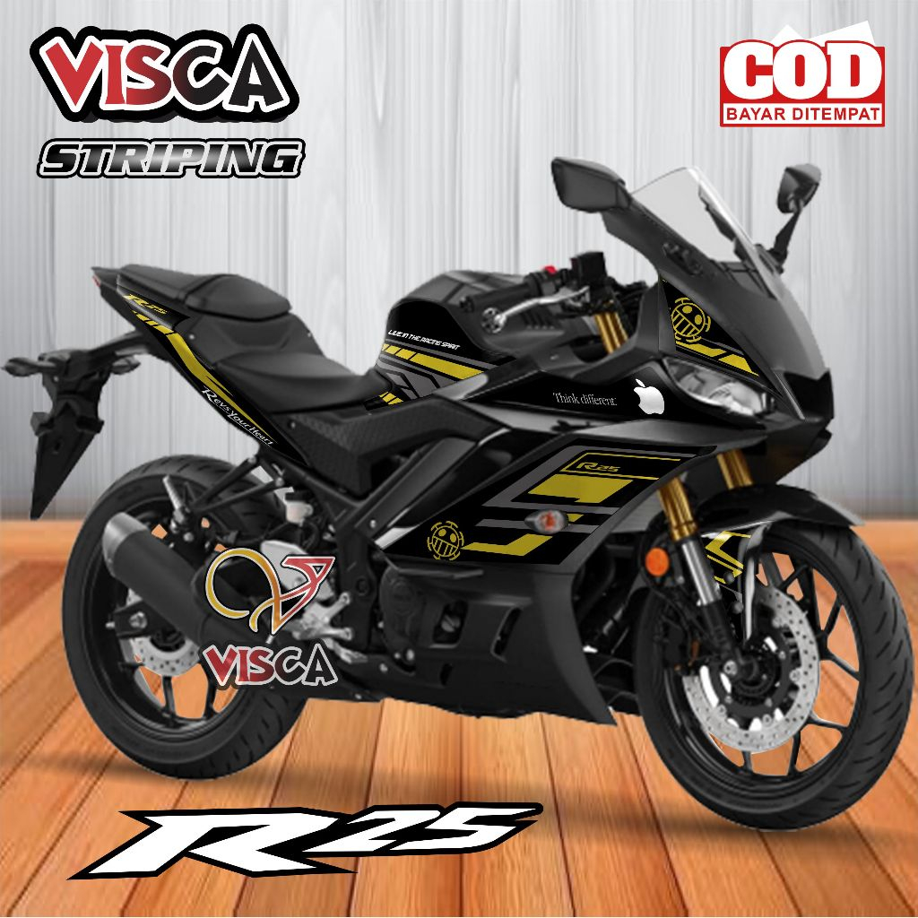 Jual Stiker Striping R25 NEW Variasi LUFFYTECH | Shopee Indonesia