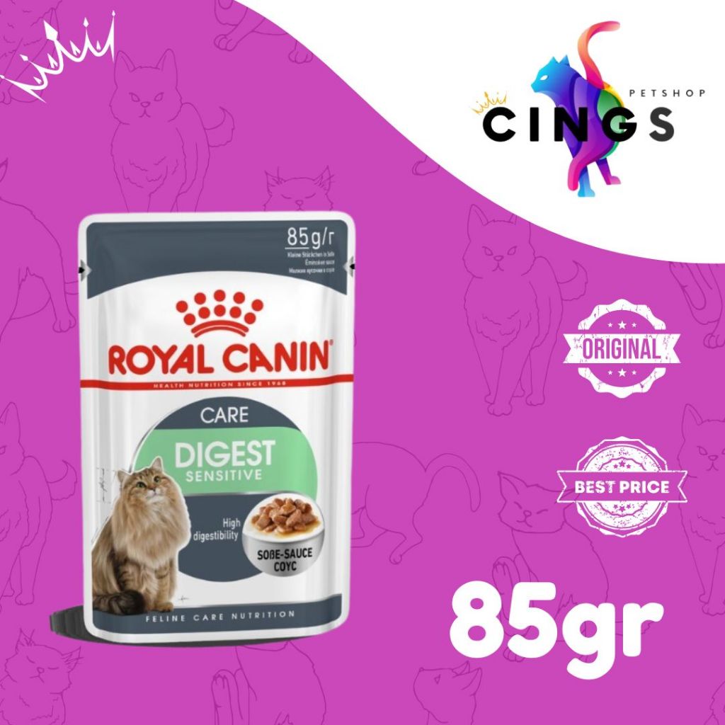Jual ROYAL CANIN DIGEST SENSITIVE / DIGESTIVE POUCH/SACHET 85GR (GRAVY ...