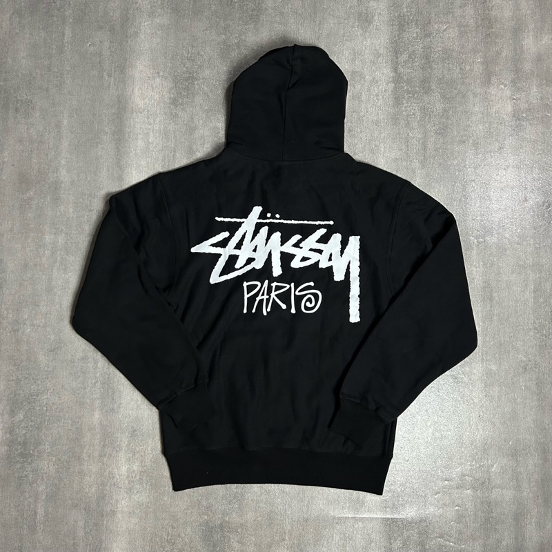 Stussy Paris Hoodie Black