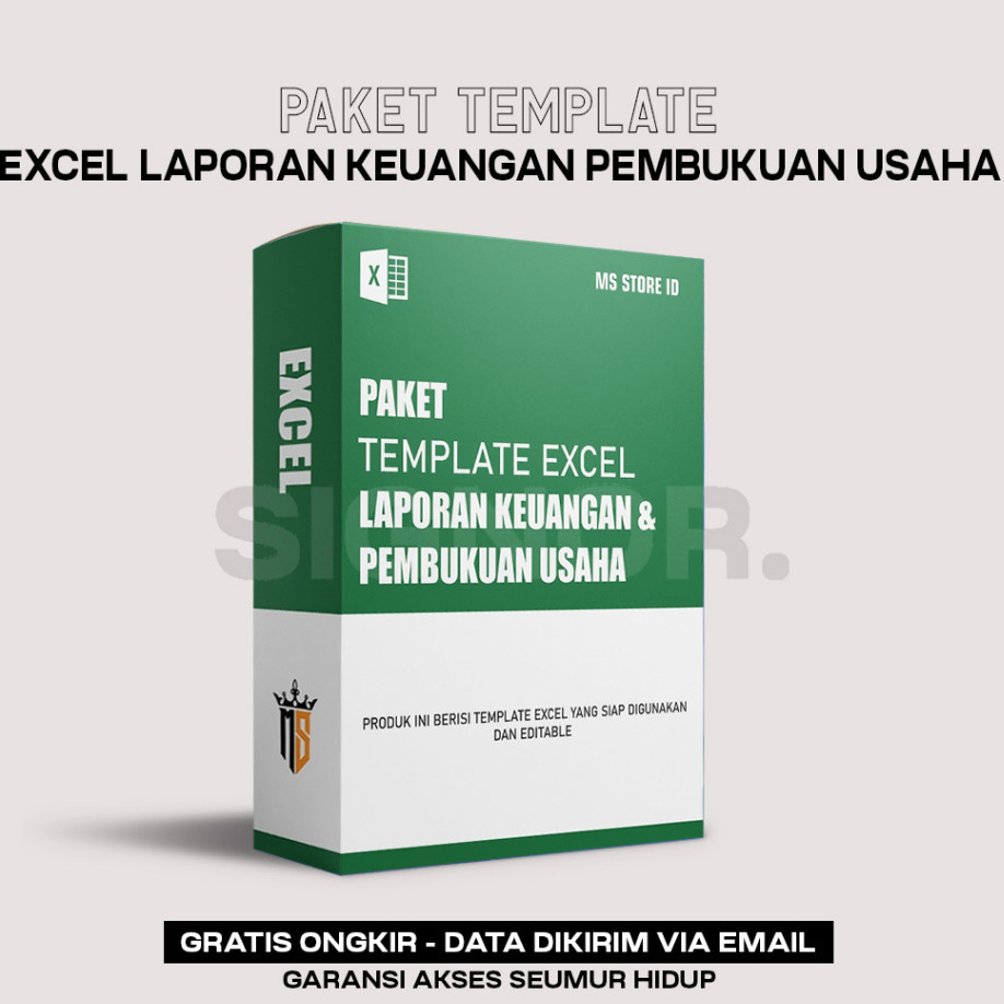Jual Jual Template Excel Laporan Keuangan Pembukuan Usaha Bisnis UMKM