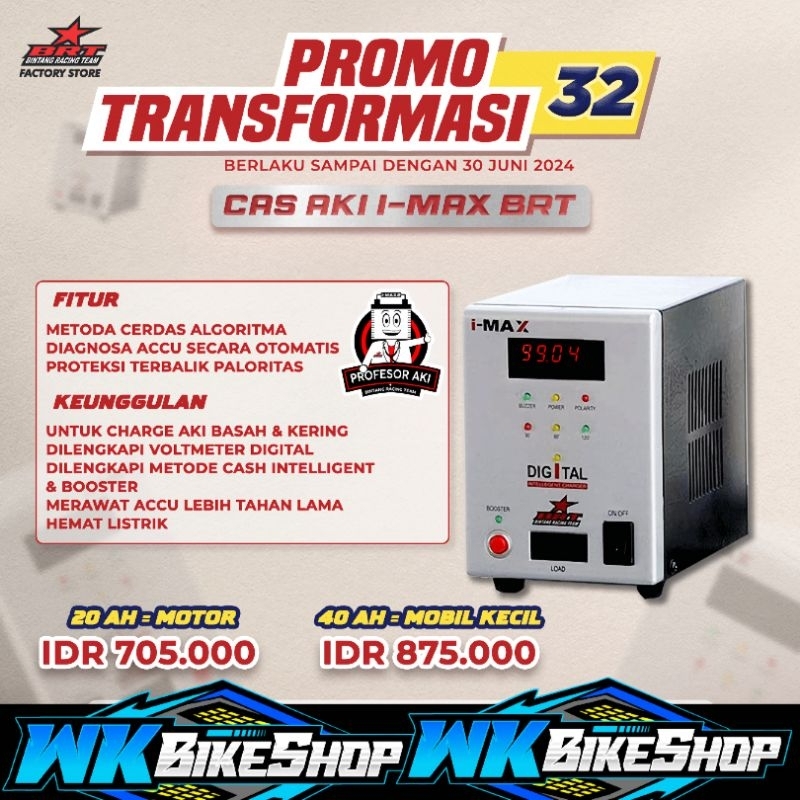 Jual CHARGER AKI BRT 20Ah/40Ah/ SMART CHARGER AKI 20Ah/40Ah / IMAX