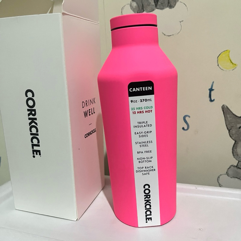 Jual Original CORKCICLE Neon pink Lights Canteen 16oz Neon Pink Botol