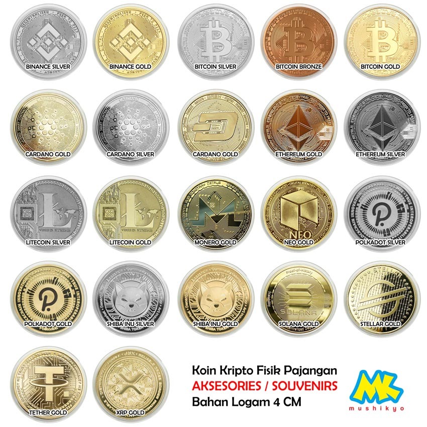 Jual Koin Kripto Lengkap Crypto 4CM | Shopee Indonesia