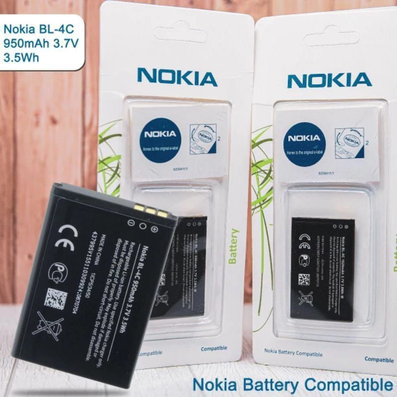baterai hp Nokia BL 5C/BL 4C/BL 4CB/BL 5CB 100% ORI