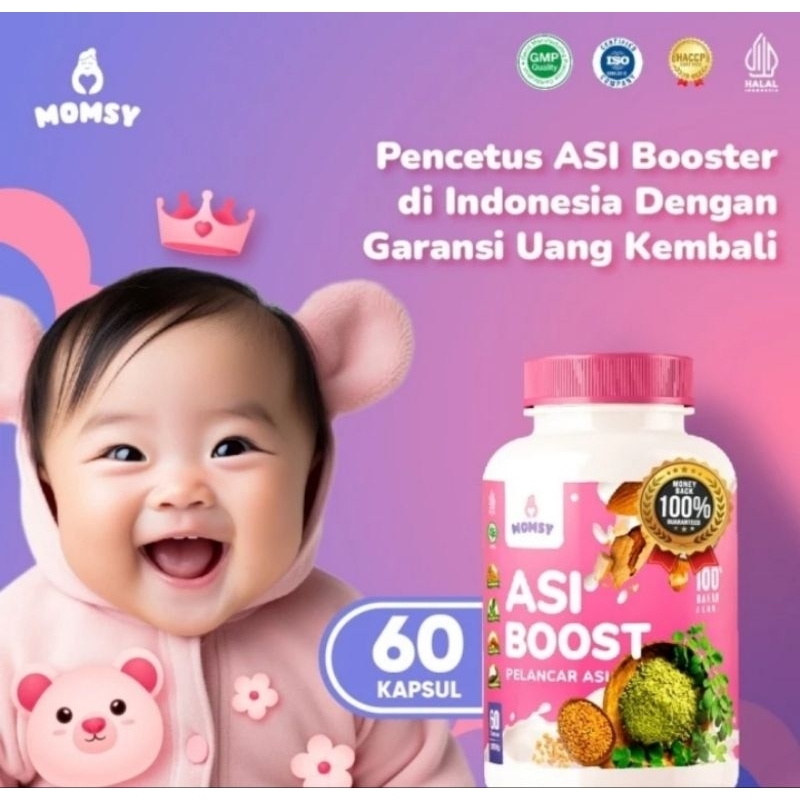 Jual Momsy Asi Booster 60cap Kapsul Pelancar Asi Kapsul Penambah Asi 60 ...