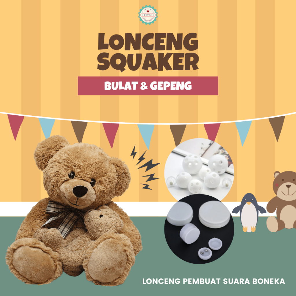 Jual ANEKA - [3PCS] Lonceng Rattle Dalam Boneka / Suara Boneka Squeaker ...
