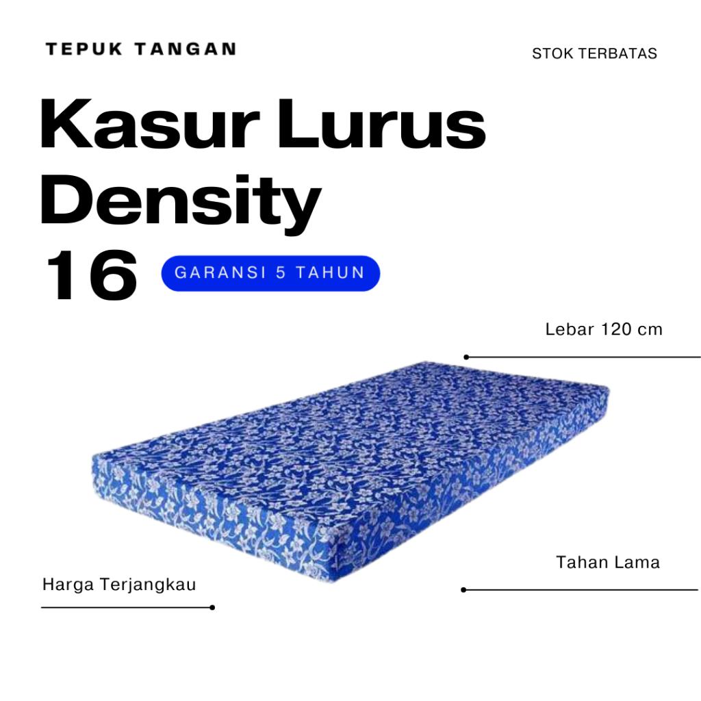 Jual KASUR LURUS BUSA Density 16 Ukuran 200 x 120 cm | Tebal 25 dan ...