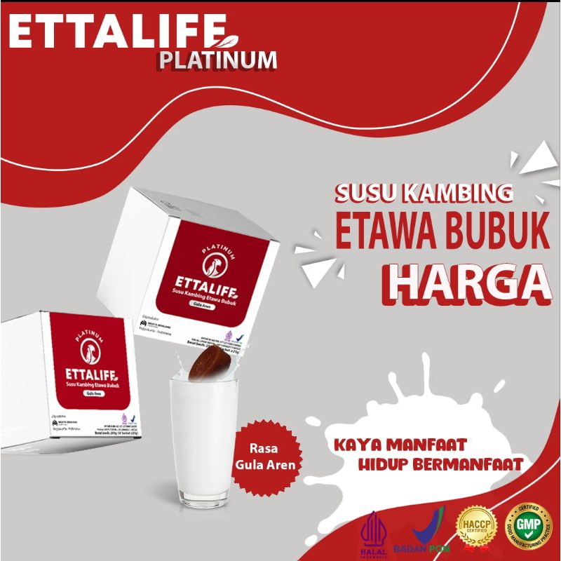 Jual Ettalife Paket 2 Box, Susu Kambing Etawa, Susu Tulang, Penambah ...