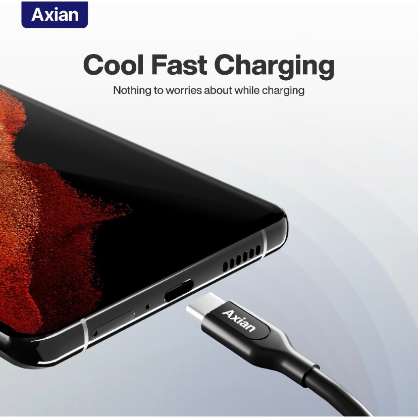 Jual Axian Charger Adaptor 20W + Kabel Lightning + Kabel Type C (SUPER ...
