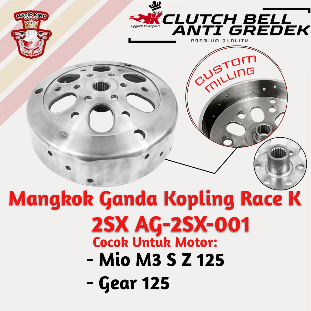 Jual Mangkok Rumah Kampas Ganda Kopling Mio M3 S Z Fino Soul GT Xride