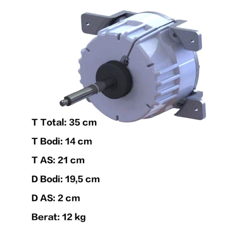 Jual Mitsubishi Electric VRF / VRV Outdoor BLDC Fan Motor LMW920 - DC ...