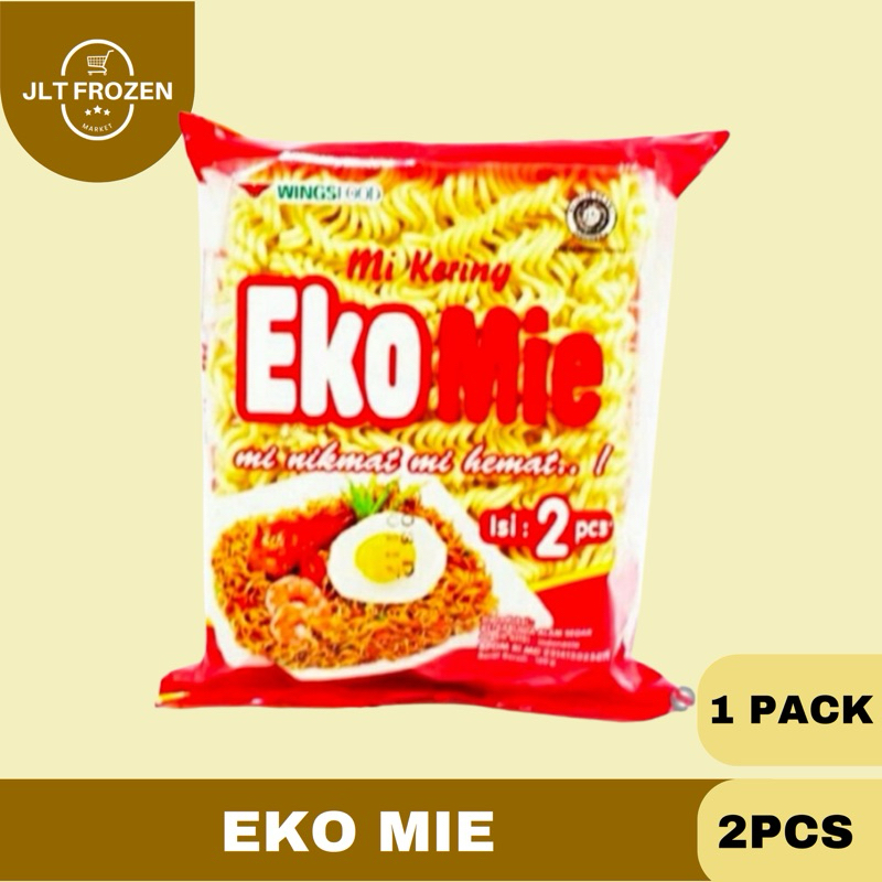 Jual Ekomie Mie Kering / Mie Instan Kering kemasan 1 pack isi 2pcs ...