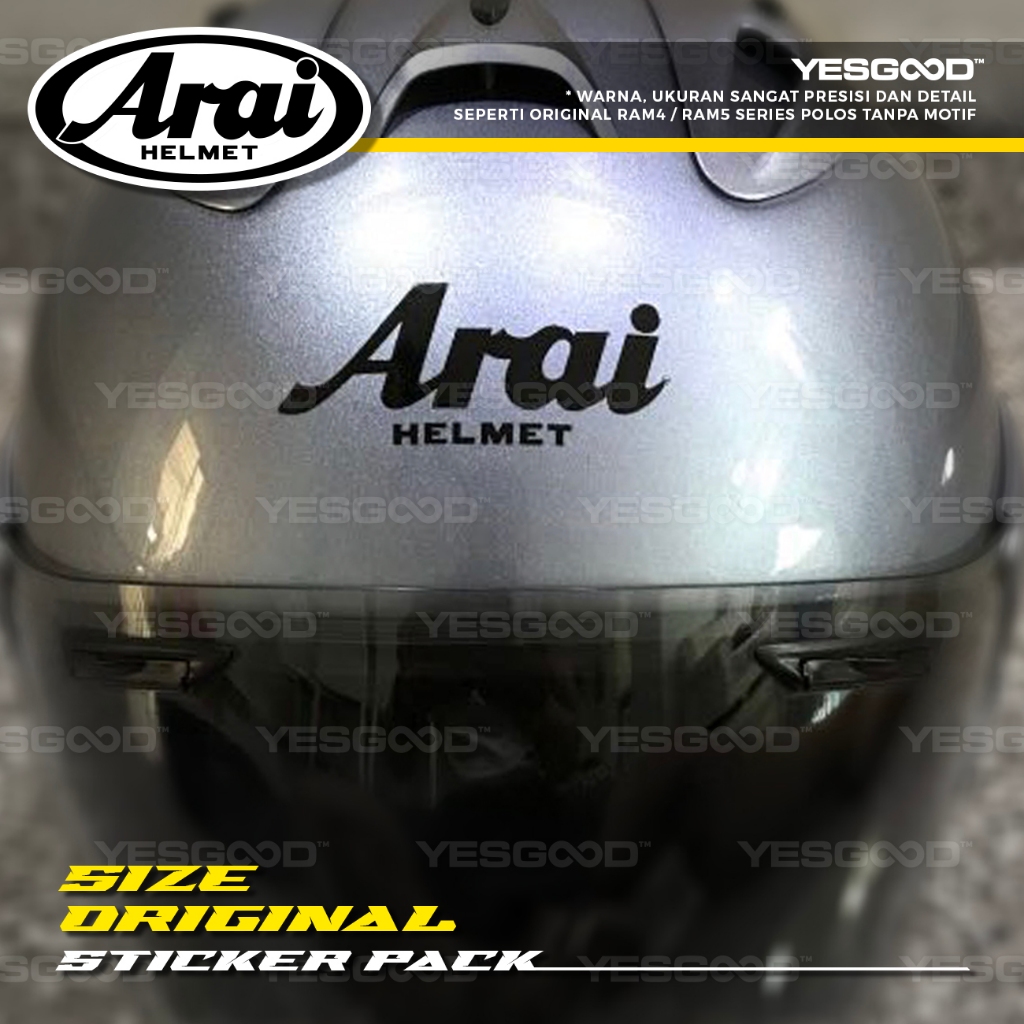 Jual PREMIUM Stiker Pack Arai Size Original Sangat Detail Cutting ...