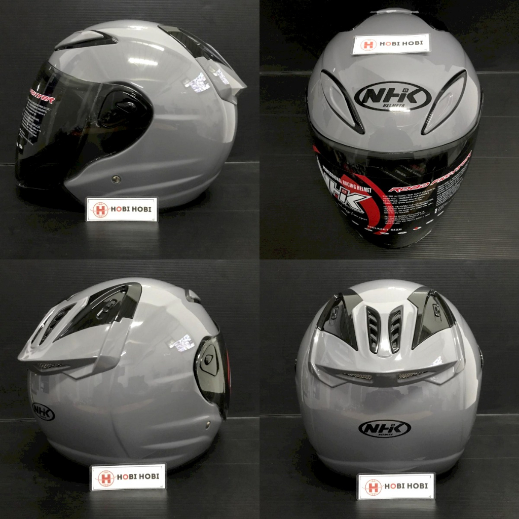 Jual HELM NHK R6 SOLID HALF FACE POLOS R-6 R 6 | Shopee Indonesia
