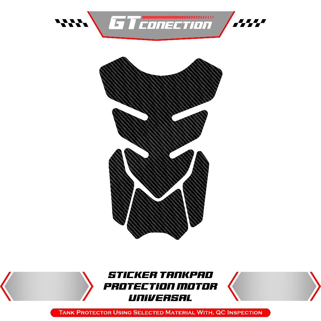 Jual STIKER TIMBUL MOTIF KARBON STICKER TENGKI MOTOR TANKPAD MOTOR ...