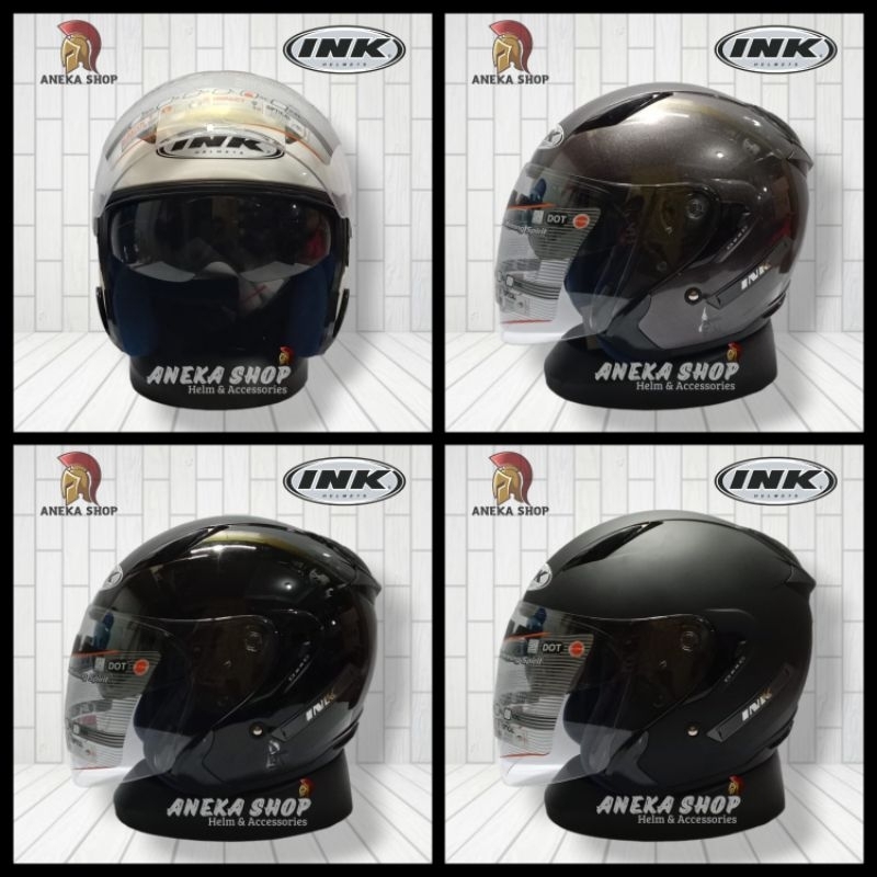 Jual HELM INK METRO 2 SOLID/POLOS | ANEKA MACAM WARNA | DOUBLE VISOR ...