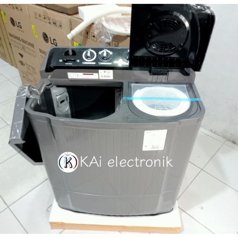 Jual mesin cuci LG P1000RTM 10kg new black series | Shopee Indonesia